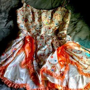 Sugar thrillz Lux lush opulence corset dress size MULTI 1x